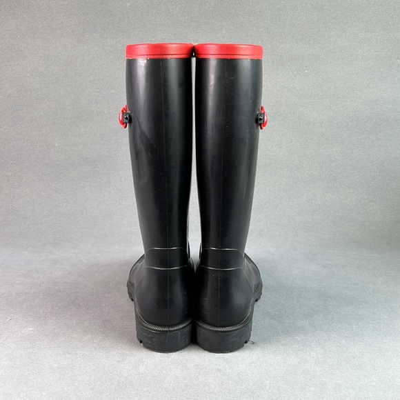 Gucci horsebit black and red rain boots. Size 37. - Picture 4 of 13